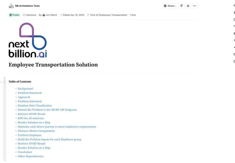 Employee Transportation (Observable Notebook)