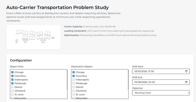 Auto-Carrier Transportation Problem Study (ATP)